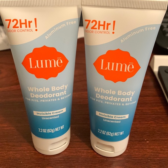 Lume Grooming Lume Whole Body Deodorant Invisible Cream Unscented